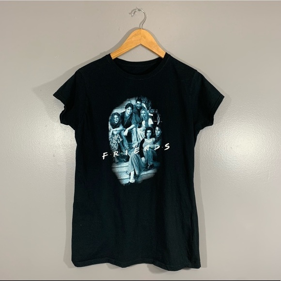 F.R.I.E.N.D.S | Womens Short Sleeve Black T Shirt - Picture 2 of 4